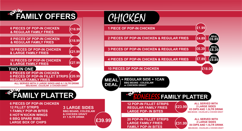 Family Offers & Chicken