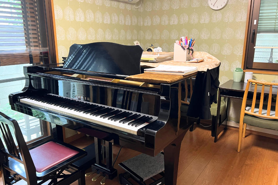 代田橋のピアノ教室あきこ先生のレッスン室