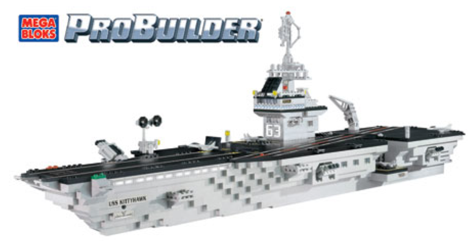 Mega Bloks Kitty Hawk - Aircraft Carrier Building Bricks World