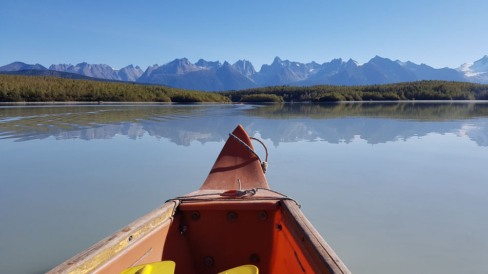 davidson, gletscher, ausflug, exkursion, alaska, skagway, kanufahrt