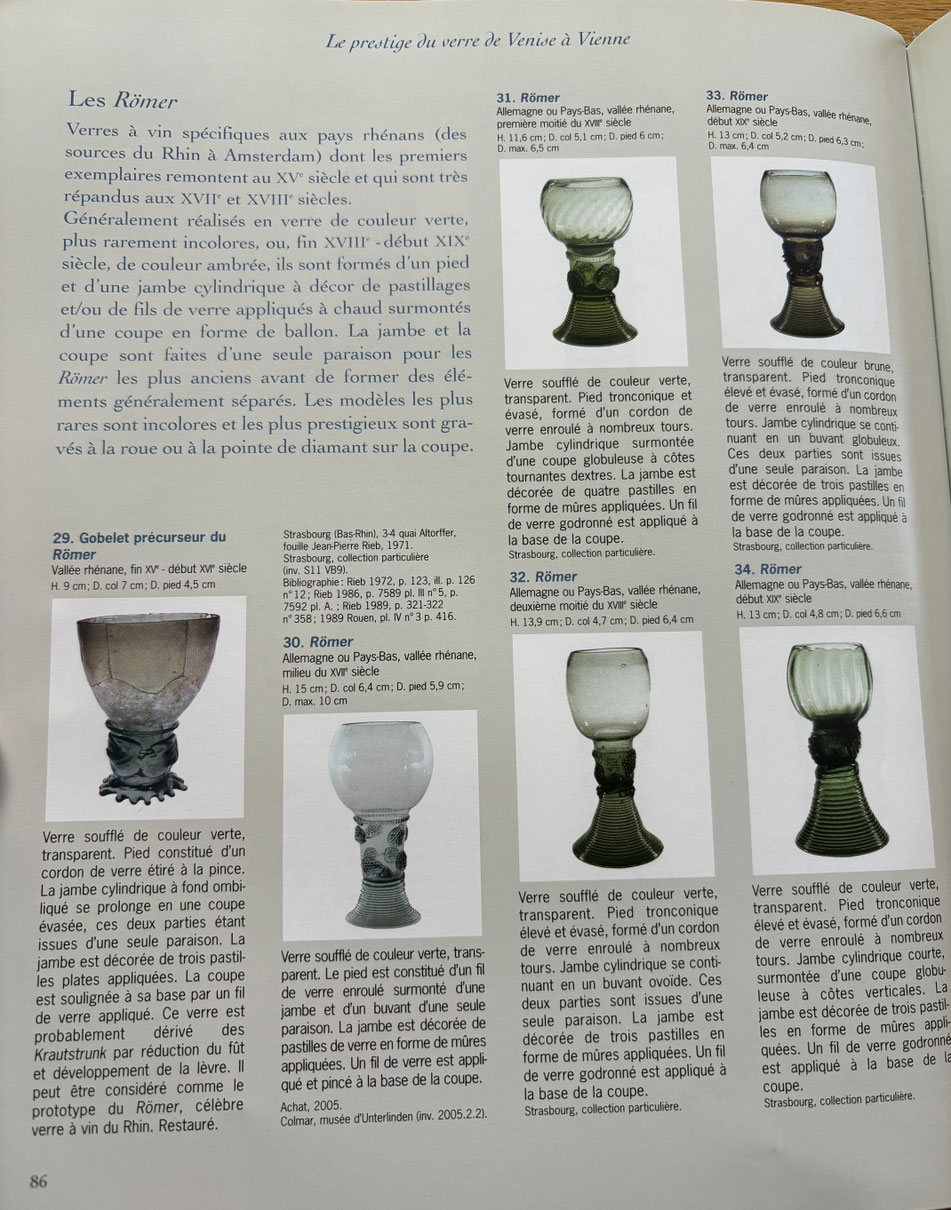 Frédérique Goerig et Suzanne Plouin (dir.), « Merveilles de verre. Trésors des musées et collections privées d’Alsace », Colmar, Musée Unterlinden / La Nuée Bleue, 2006