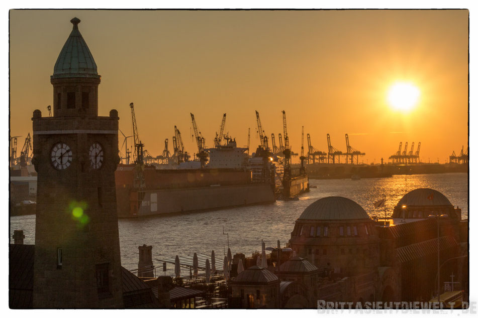 Hamburg, Aussicht, Aussichtspunkt, Tipp, Sonnenuntergang, Elbe, Hafen