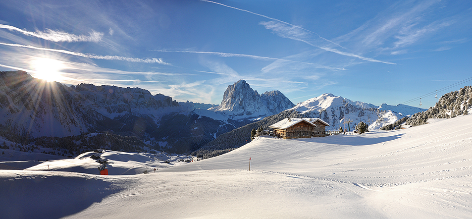 Baita-Daniel-Hütte-Val-Gardena-Gröden Ski-Hütte Seceda St. Ulrich Ortisei - Gourmet Südtirol