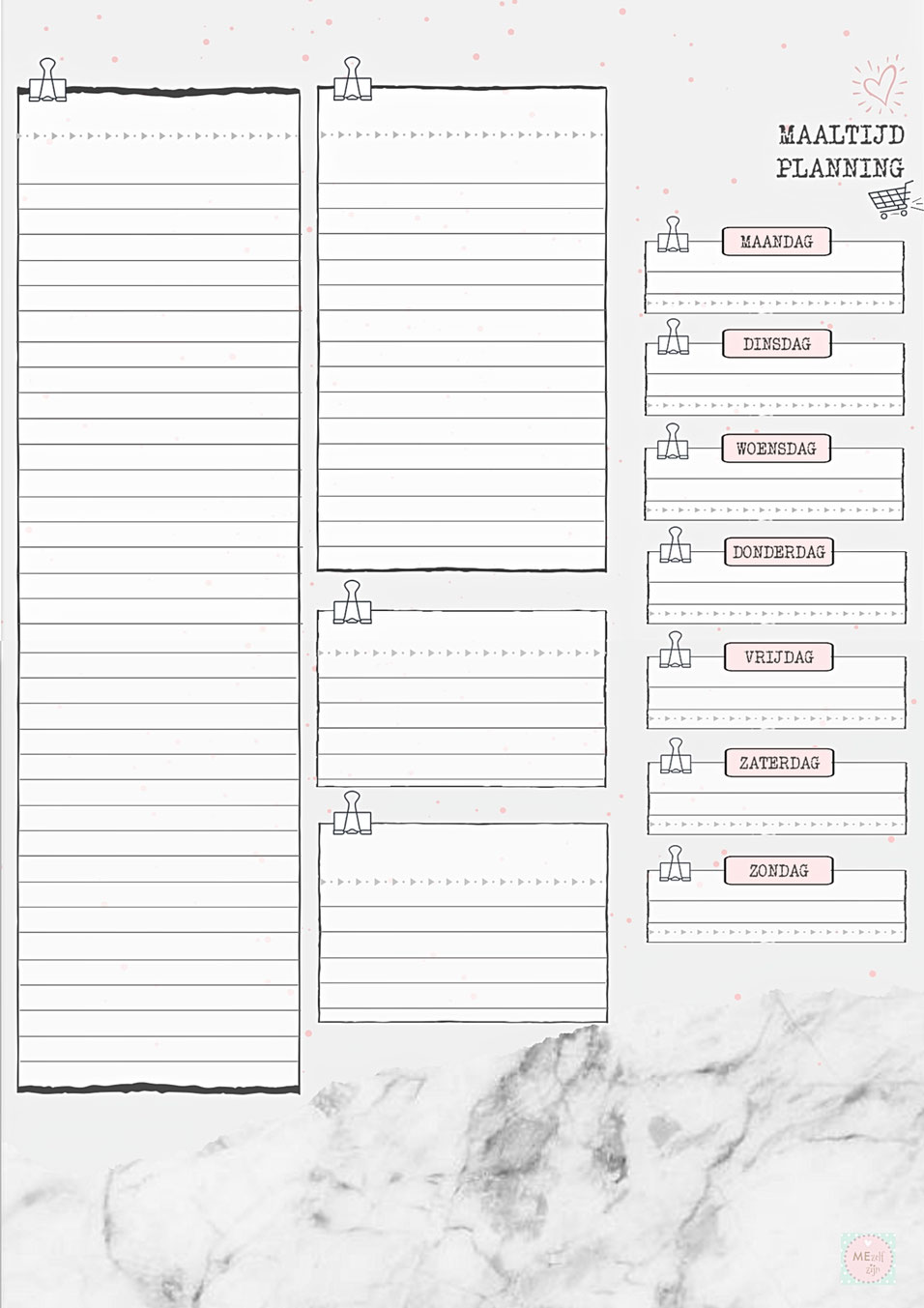 gratis stencil menu plan - free template menu plan - weekmenu gratis stencil - weekmenu printable , free printable meal planning - free template budget planner nederlands - free template nederlands - free printable nederlands