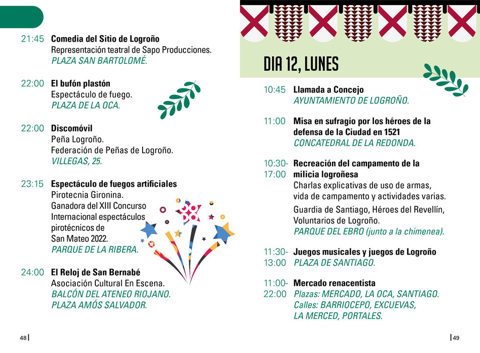 Programa de san Benarbe en Logroño