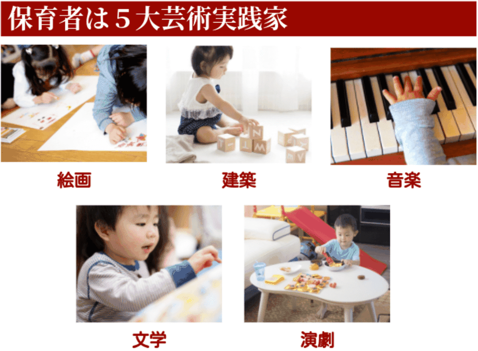 保育者は五大芸術実践家