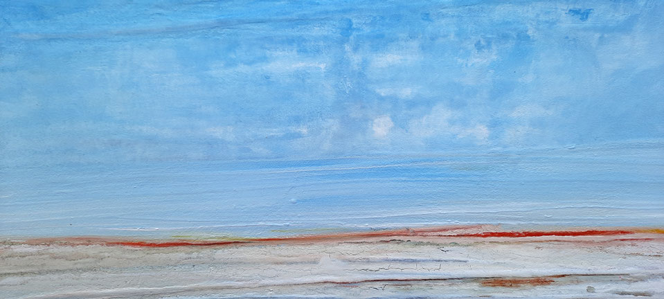 Bild Landschaft hellblau pastell