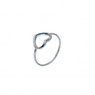 Anello donna in oro bianco con brillantini- prezzi scontati
