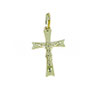 CIONDOLO CROCE CROCIFISSO IN ORO GIALLO 18 KT 750/000