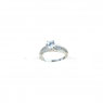 Anello donna in oro bianco con brillantini- prezzi scontati