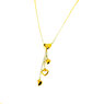 Catenina con cuori pendenti in oro giallo 18 KT   Referenza: G2856G