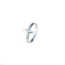 Anello con crocifisso e scritta padre nostro in Oro Bianco 18 KT 750% Referenza: A1990B
