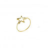 Anello donna in oro giallo con brillantini- prezzi scontati