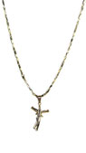 Collana con crocifisso Uomo in Oro Giallo 18 Kt Grammi 14 -  idg007cg