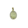 Medaglia Madonna Miracolosa in Oro giallo con zirconi 18 Kt Referenza: C1587G