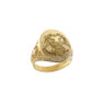 Anelli  in oro giallo con leone modello a scudo 18 kt - Prezzi