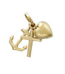 Ciondolo tre virtù in Oro Giallo 18 Kt  Referenza: C1257G