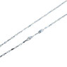 Collana Catena Uomo maglia tubolare In Oro bianco 18 Kt  Referenza: C1757B
