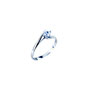 Anello Solitario da donna in oro bianco 18 kt con Zircone - prezzi scontati