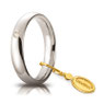 Fede Comoda in oro bianco con diamante Ct 0.03