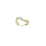Anello Solitario da donna in oro giallo 18 kt con Pavè di Zirconi laterali - prezzi scontati
