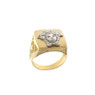 Anelli  in oro giallo e bianco bicolore  con medusa modello a scudo 18 kt - Prezzi