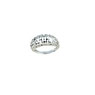 Anello donna in oro  bianco con brillantini- prezzi scontati
