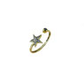 Anello donna in oro bianco con brillantini- prezzi scontati