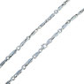 Collana Catena Uomo maglia tubolare In Oro bianco 18 Kt  Referenza: C1754B