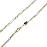 Collana Catena Uomo In Oro Giallo e bianco 18 Kt  Referenza: C1751BG