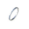 Anello donna in oro bianco con brillantini- prezzi scontati