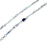 Collana Catena Uomo maglia tubolare In Oro bianco 18 Kt  Referenza: C1755B