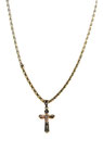 Collana con crocifisso Uomo in Oro Giallo 18 kt Grammi 19 -  idg009cg