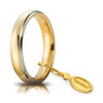 Fede Unoaerre Comoda 4 mm Oro giallo bordi rodiati 40 AFC 1/010