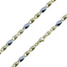 Collana Catena Uomo In Oro Giallo e bianco 18 Kt  Referenza: C1784BG