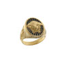 Anelli  in oro giallo  con medusa modello a scudo 18 kt - Prezzi