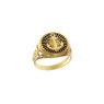 Anelli  in oro giallo con ancora e smaltato nero 18 kt - Prezzi