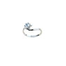 Anello Solitario da donna in oro bianco 18 kt con Zircone - prezzi scontati