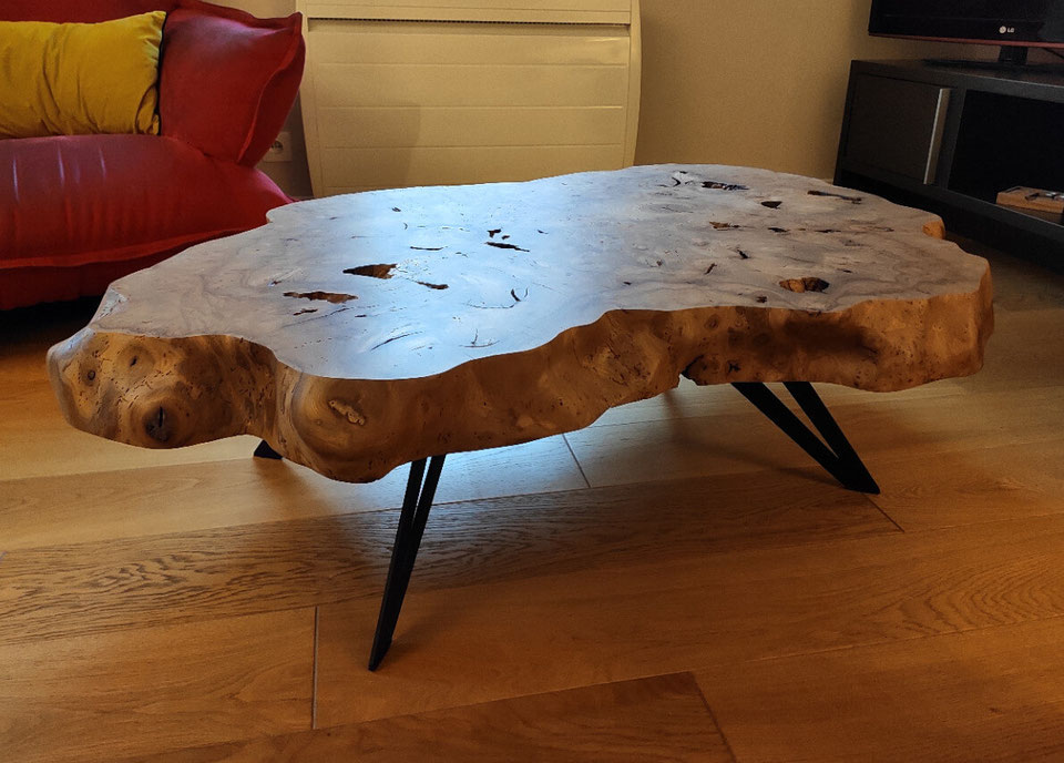 Pied de table basse en métal 100% Made in France - piedtable.fr