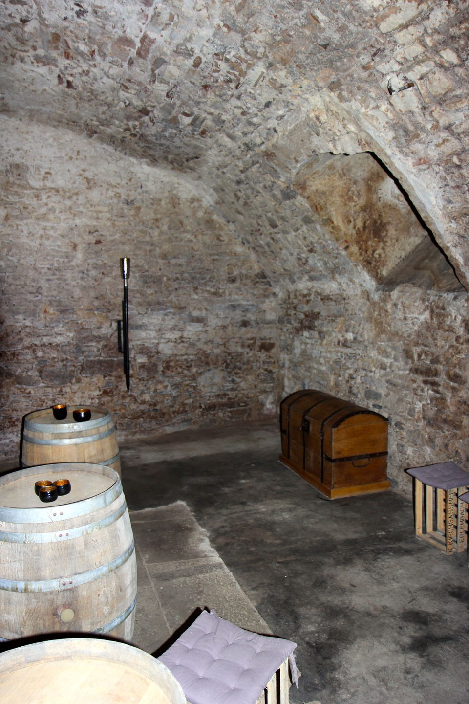 Das Kellergewölbe aus dem Jahre 1612 in der Krummen Gasse Nr. 14