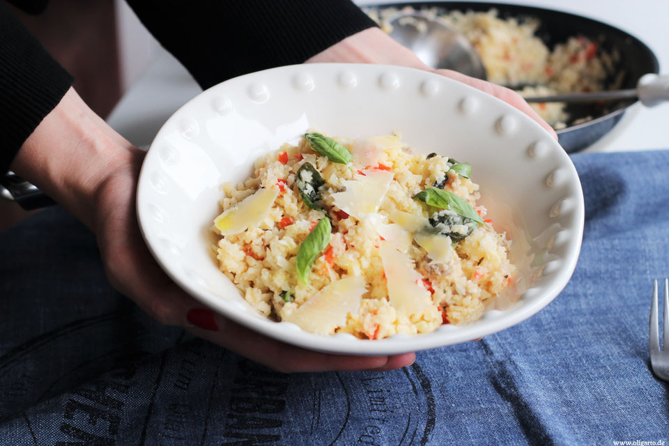 BLUMENKOHL RISOTTO MIT SALSICCIA (OHNE REIS) Oligarto