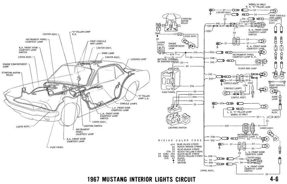 fiches techniques pour Ford Mustang - Mustang Spare Parts