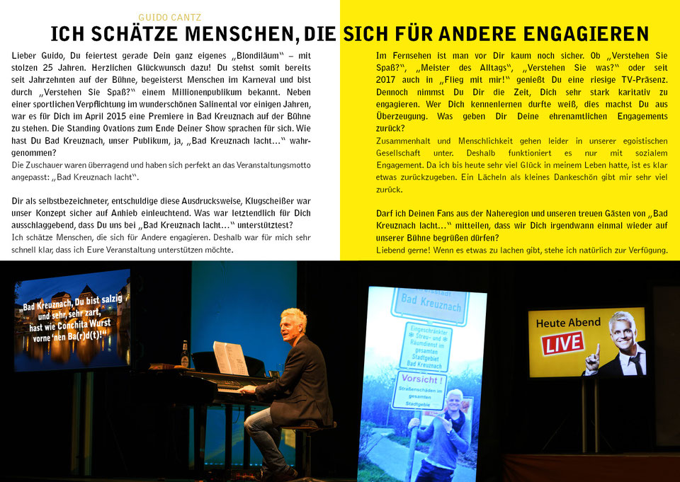 Guido Cantz Bad Kreuznach lacht... Lachen für den
