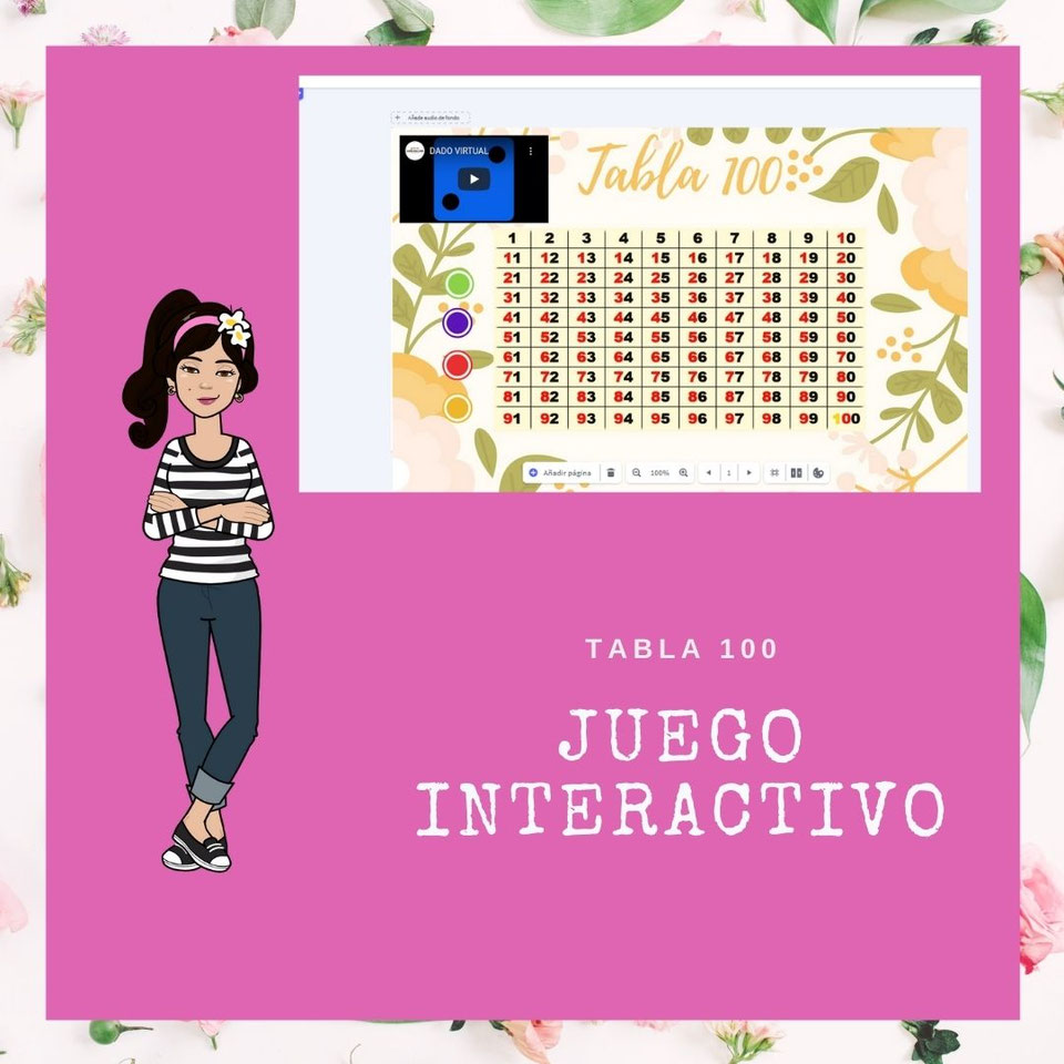 JUEGO INTERACTIVO TABLA 100 MatematicABNdo