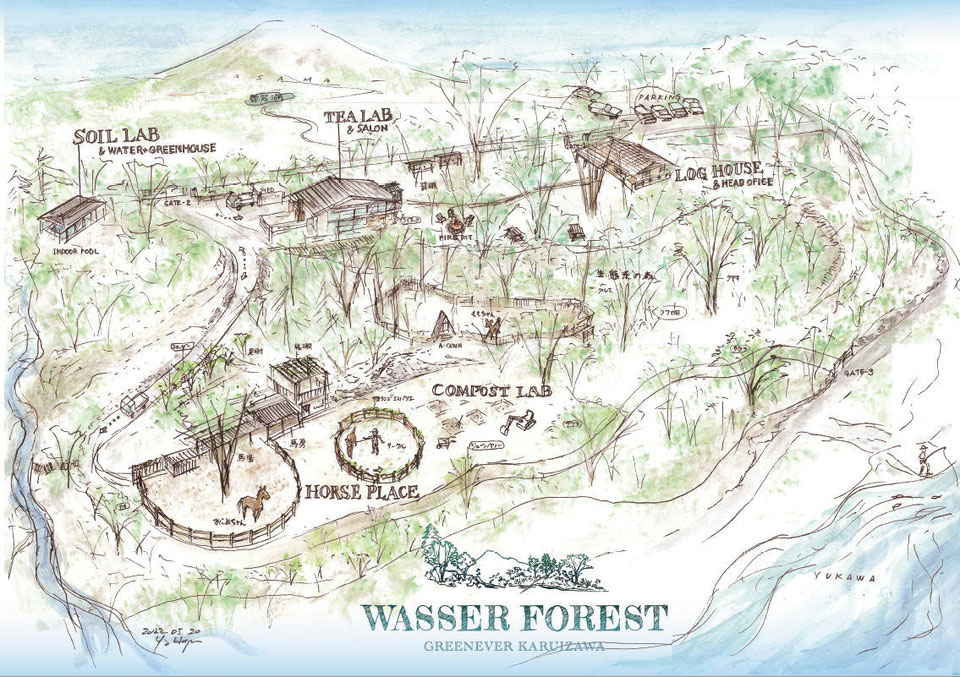 Wasserの森の現状図2022年