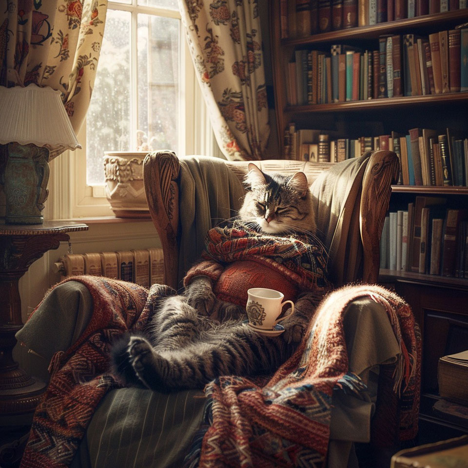 Cat who thinks Monday felt like a Sunday