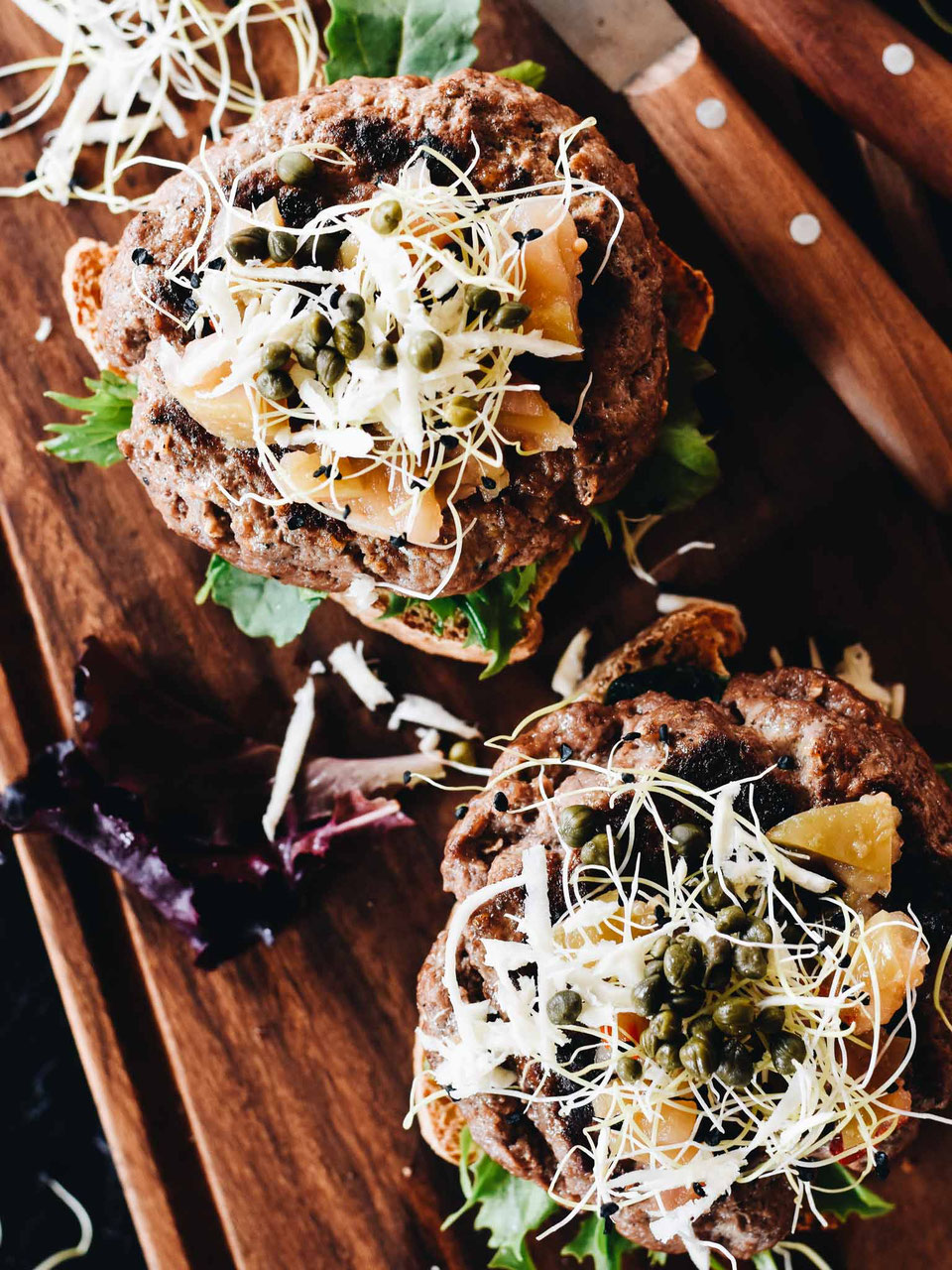 Dänischer open face Burger SANDDORN & SEEGRAS