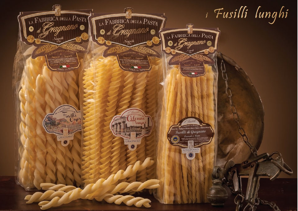 i Fusilli lunghi " Lavorati a Mano " La Fabbrica della Pasta di Gragnano