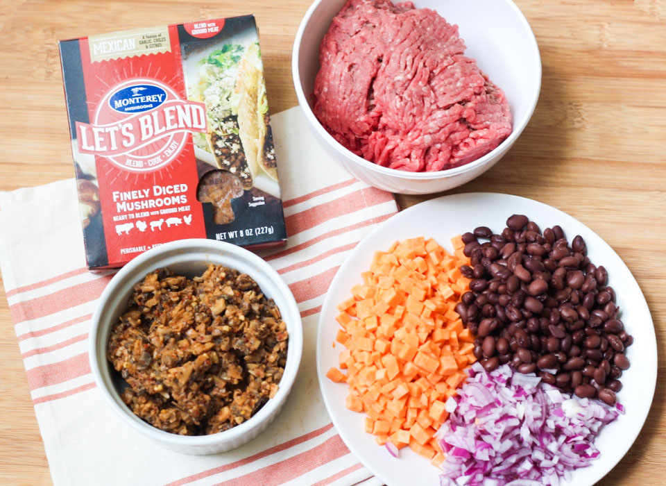 FreezerFriendly Quesadillas with Beef, Mushrooms, Sweet Potatoes, and Black Beans Homemade