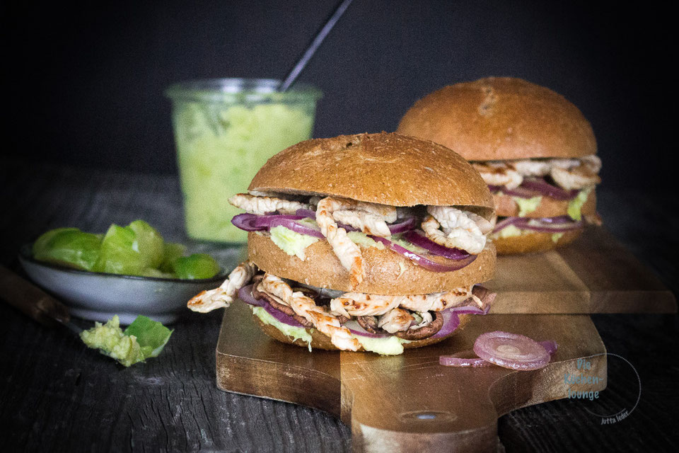 PutenBurger mit Rosenkohlpesto mal anders Die Küchenlounge